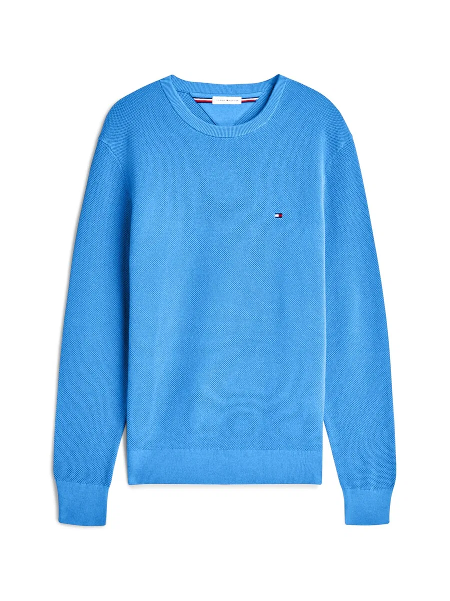 Свитер TOMMY HILFIGER 'Essential' в лазурном цвете