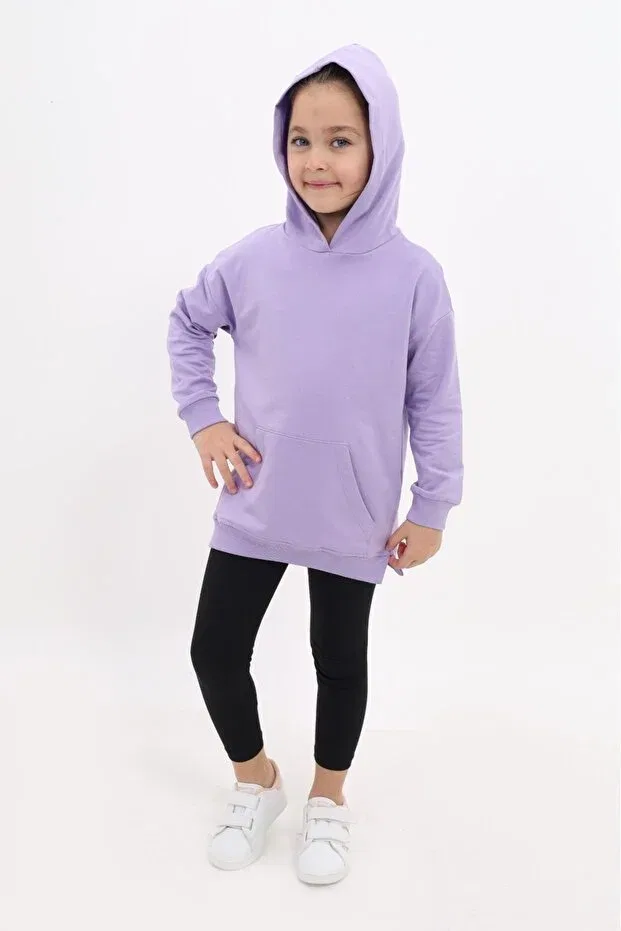 Детский комплект леггинсов для девочек с вышивкой Toontoy, Lilac — фото 2