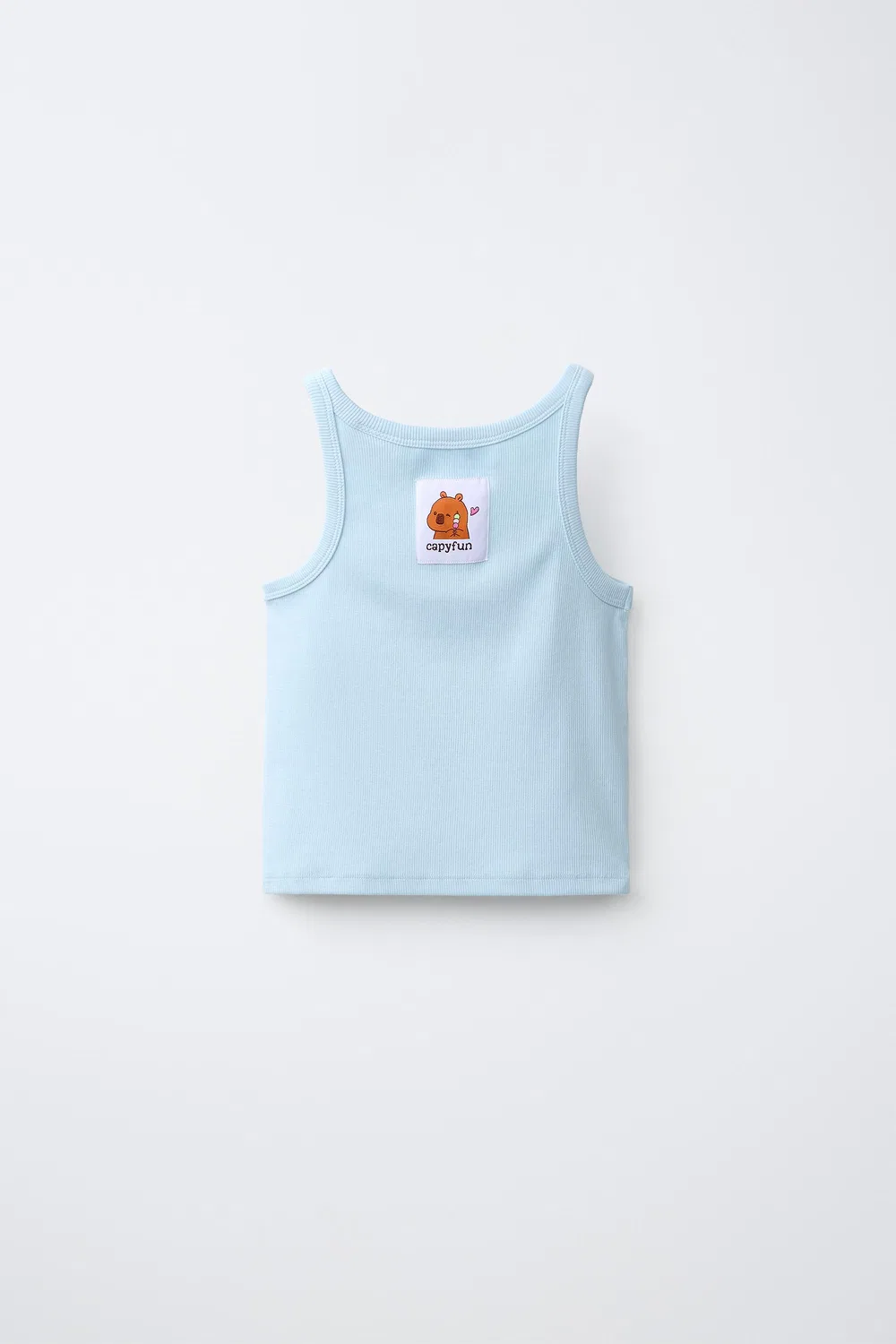 CAPYFUN CAPYBARA ТОП В РЕБРИКУ ZARA, Pastel Blue — фото 2