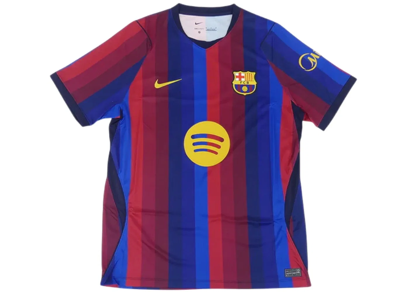 Мужская футбольная футболка с длинным рукавом Nike FC Barcelona 2026/27 Stadium Home Dri-FIT Soccer Replica Jersey, Deep Garnet/Blue Void/Blackened Blue/Mineral Yellow