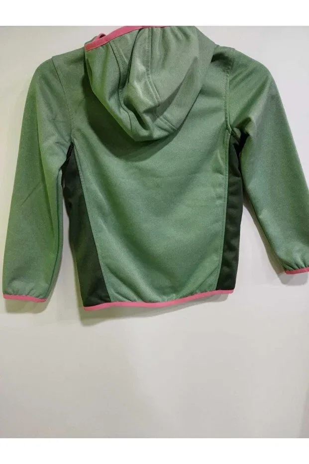 Детская куртка для девочек утепленная Active Jacket Polar Kids Jack Wolfskin, Granite Green