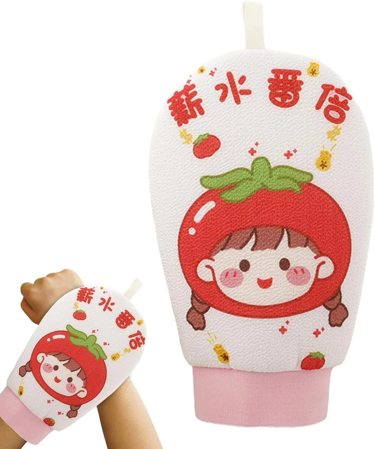 Мочалки для тела двусторонние, Body Cleansing Gloves, серый Generic