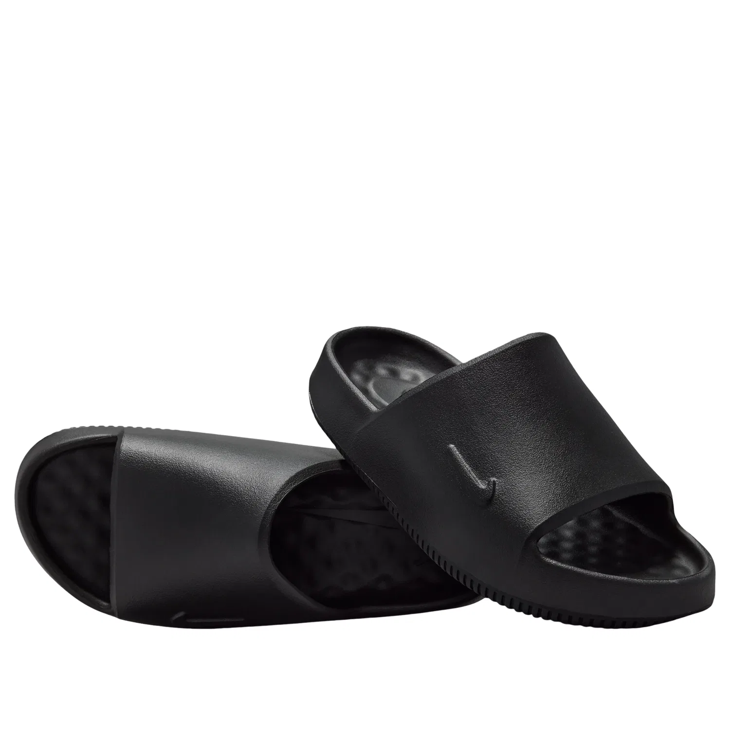 Детские шлепанцы с синтетическим верхом Calm 2.0 Slides 'Black' Nike, черный — фото 4