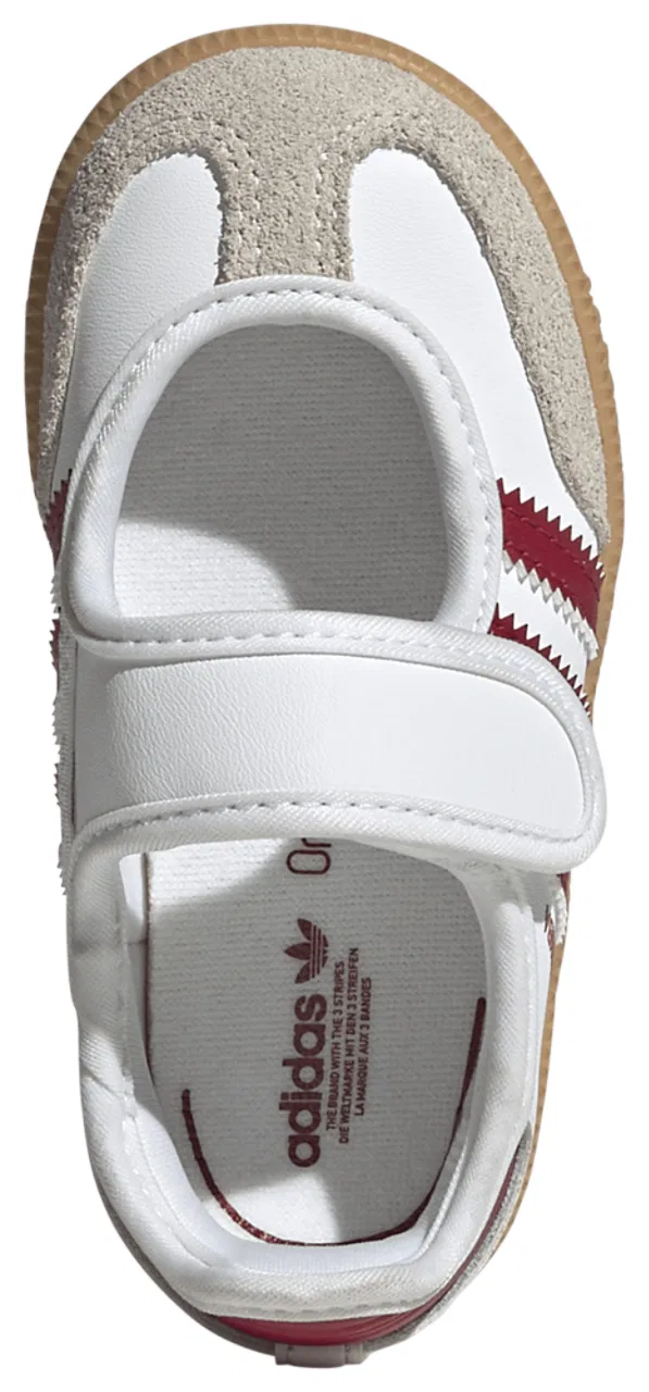 Кроссовки для девочек Samba Jane Adidas, цвет Footwear White/Team Victory Red/Gum — фото 4