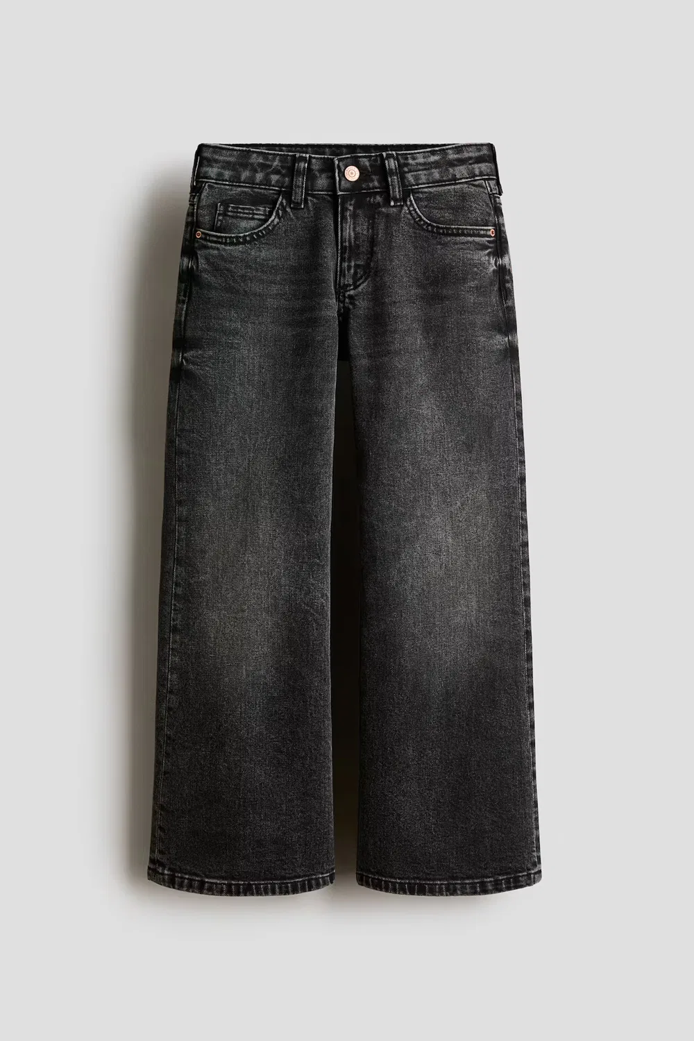 Свободные джинсы-клеш H&M, Dunkles Denimgrau — фото 4