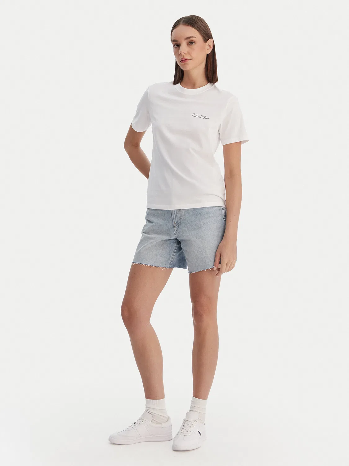 Женская футболка классического кроя Yaa Calvin Klein, белый — фото 2