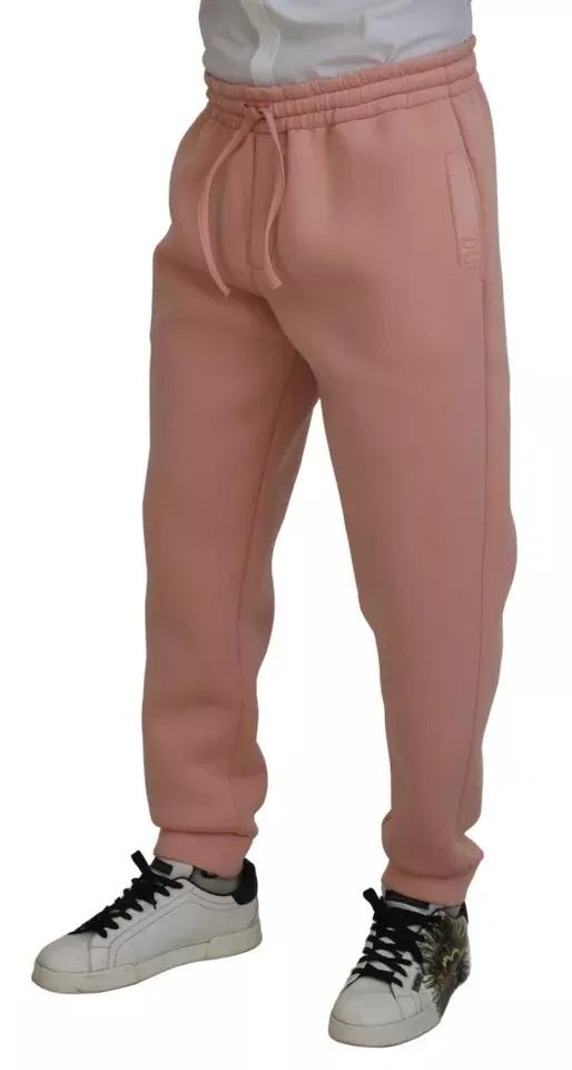 Мужские спортивные брюки-джоггеры на шнурке Dolce & Gabbana, Pink — фото 4