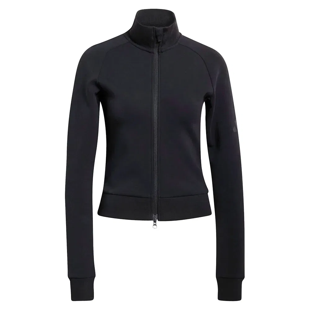 Худи с капюшоном на молнии Soft Lux Slim Adidas, черный — фото 3