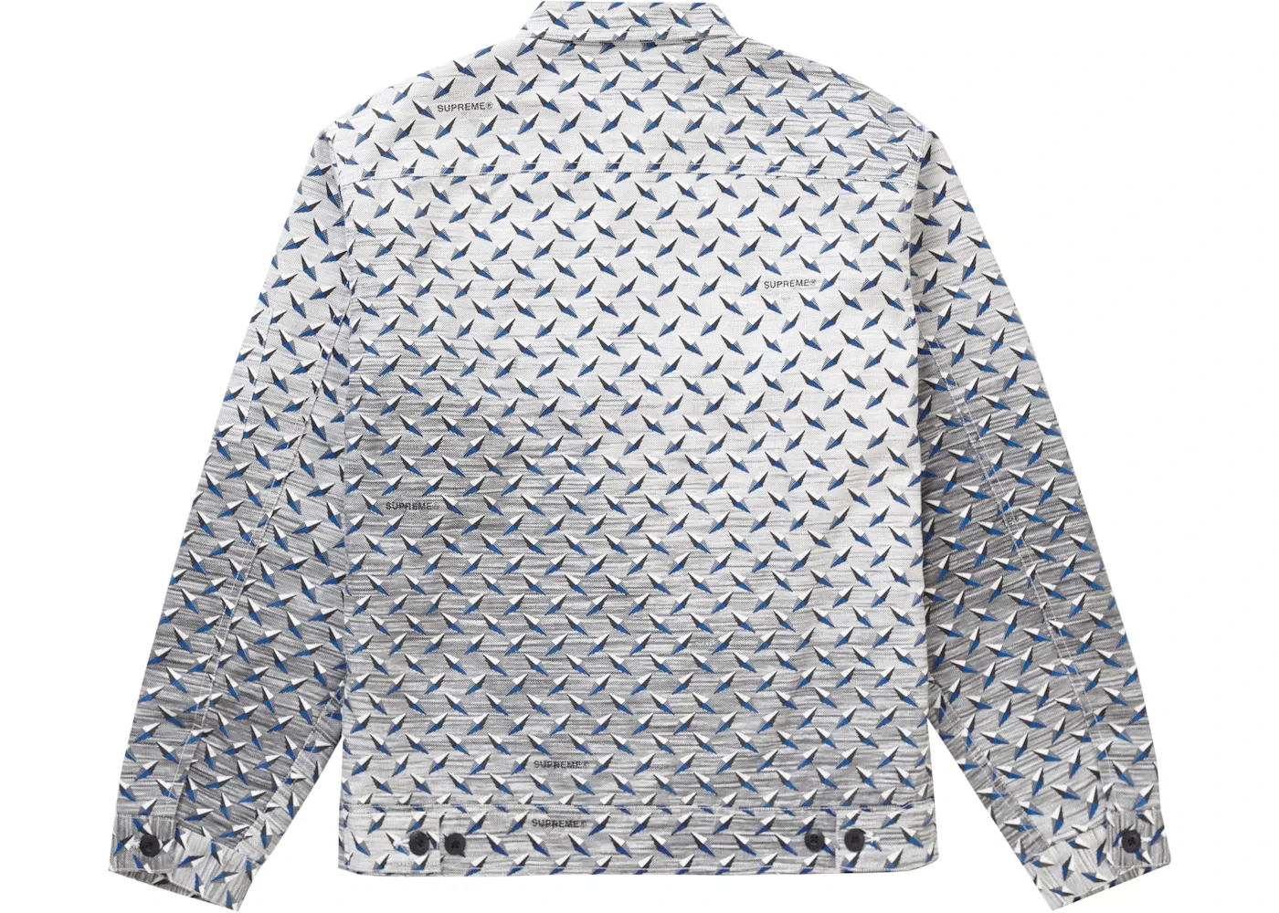 Мужская куртка с текстурным принтом Diamond Plate Work Jacket Supreme, белый — фото 3