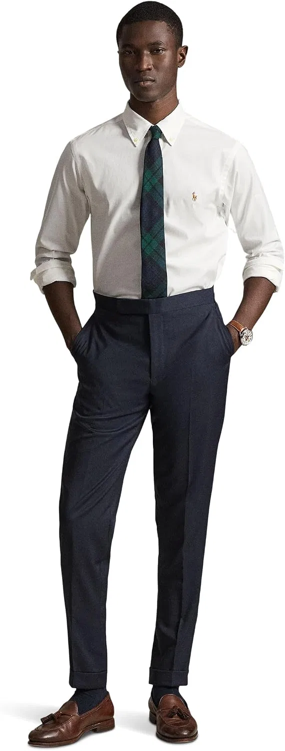 Мужская рубашка классического кроя Performance Oxford, Polo Ralph Lauren, белый — фото 2
