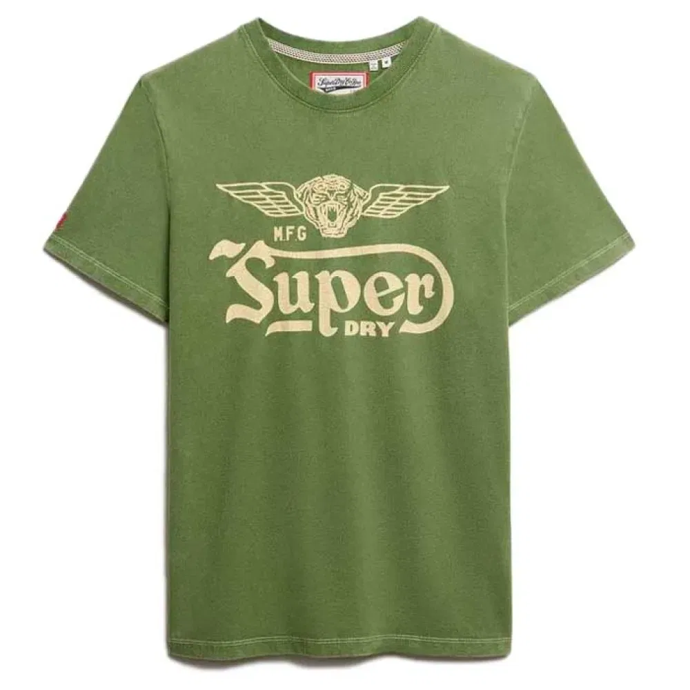Футболка с логотипом Superdry Auto Logo Relaxed Fit Superdry, зеленый