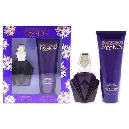 Набор парфюмерный женский Elizabeth Taylor Passion, 2.5oz EDT Spray & 6.8oz Body Lotion