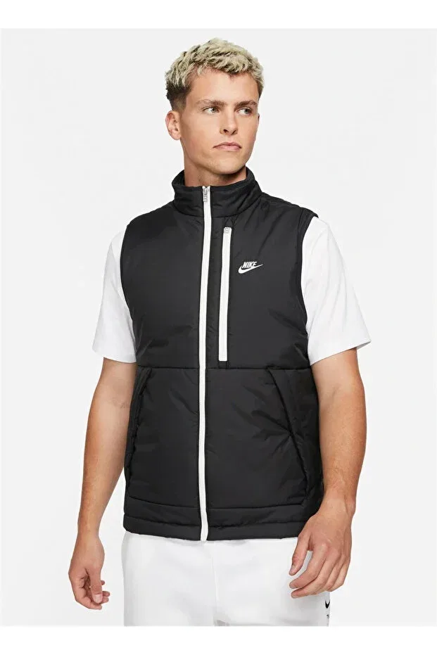 Мужская безрукавка с принтом Nike Legacy Vest, Black/White — фото 2