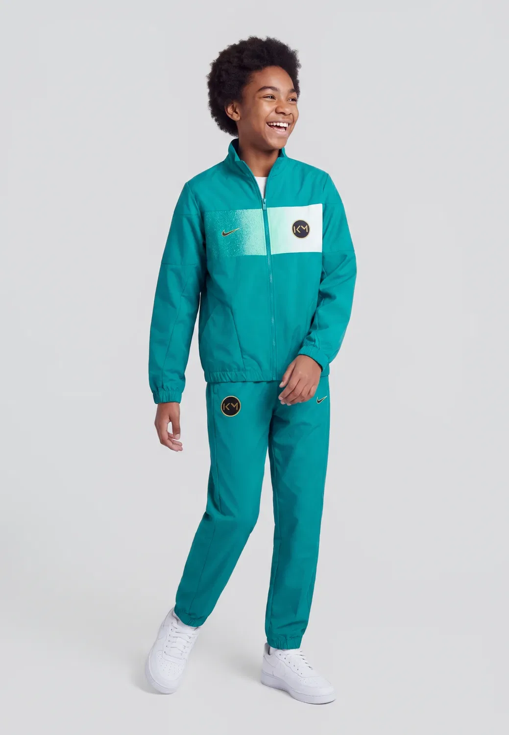Спортивный костюм унисекс Килиана Мбаппе - спортивный костюм Nike Performance, Rio Teal/Metallic Gold_Coloured