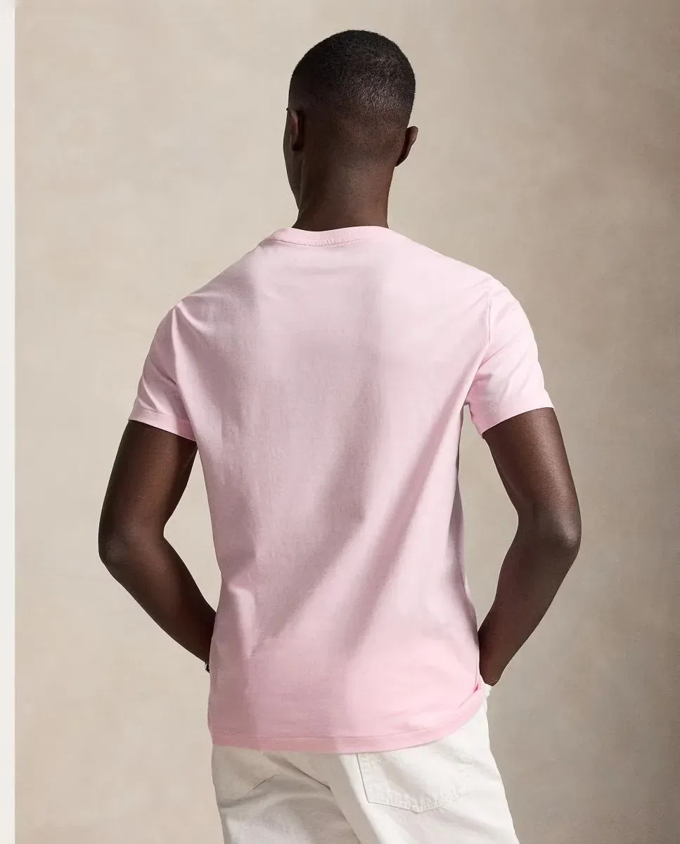 Мужская футболка с круглым вырезом Regular Fit Polo Ralph Lauren, Rosa Pastel — фото 2