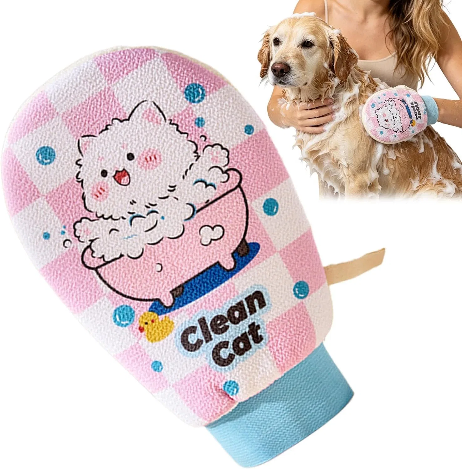 Перчатки для душа, Mesh, Generisch, 1 шт, 30 г, Rosa