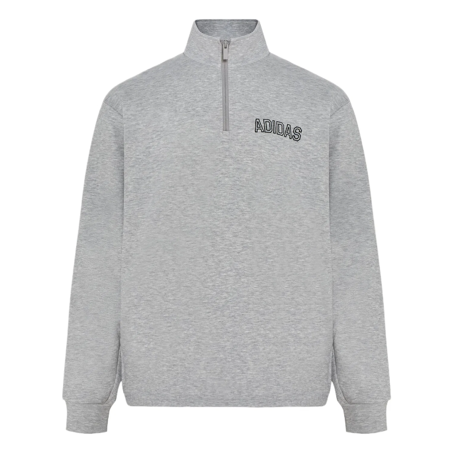 Мужской свитшот с воротником-стойкой Medium Heather Gray Adidas, Medium Heather Gray