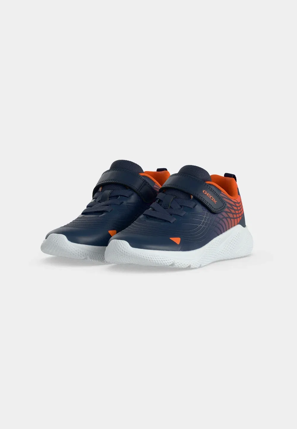J sprintye boy - кроссовки Geox, Navy/Orange — фото 3