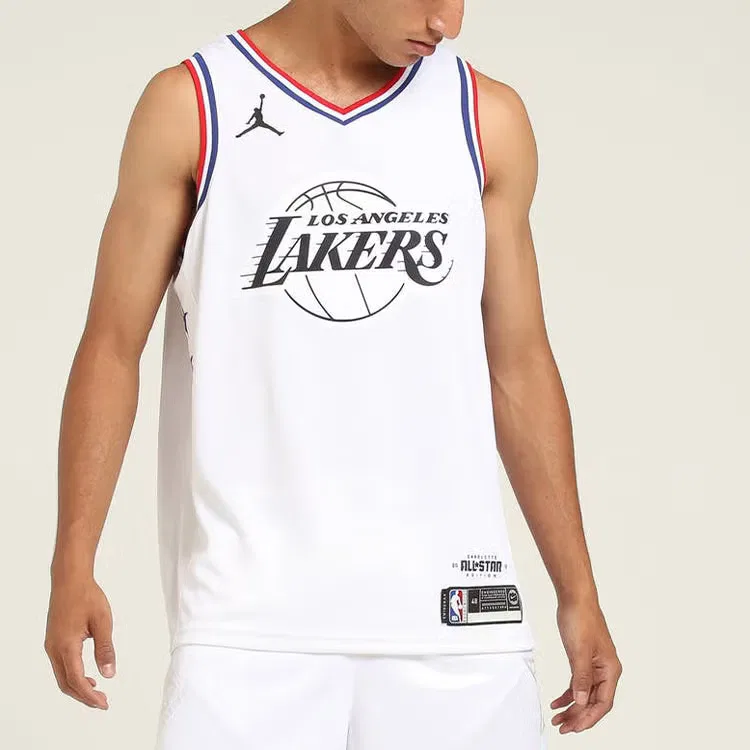 Джерси баскетбольное с принтом NBA 2019 All-Star Lakers Lebron James Nike, белый — фото 2