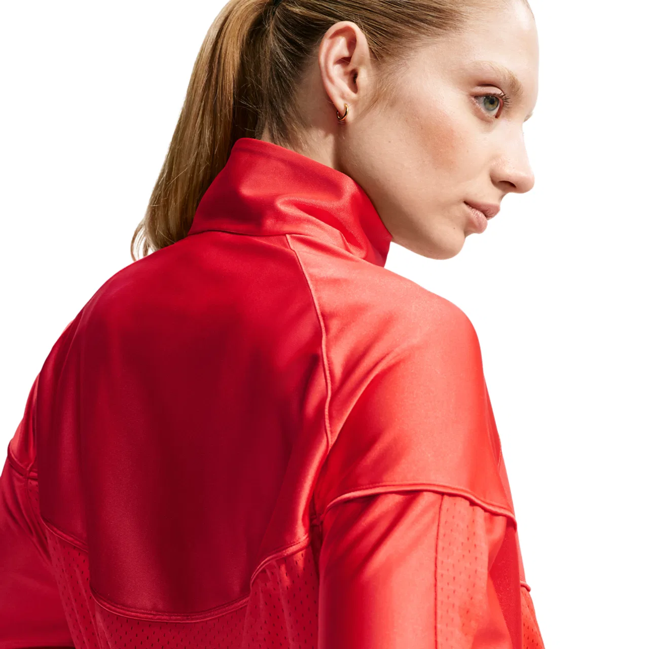Женская куртка Heritage Festival Windrunner Nike, цвет Lt Crimson/Lt Crimson — фото 2