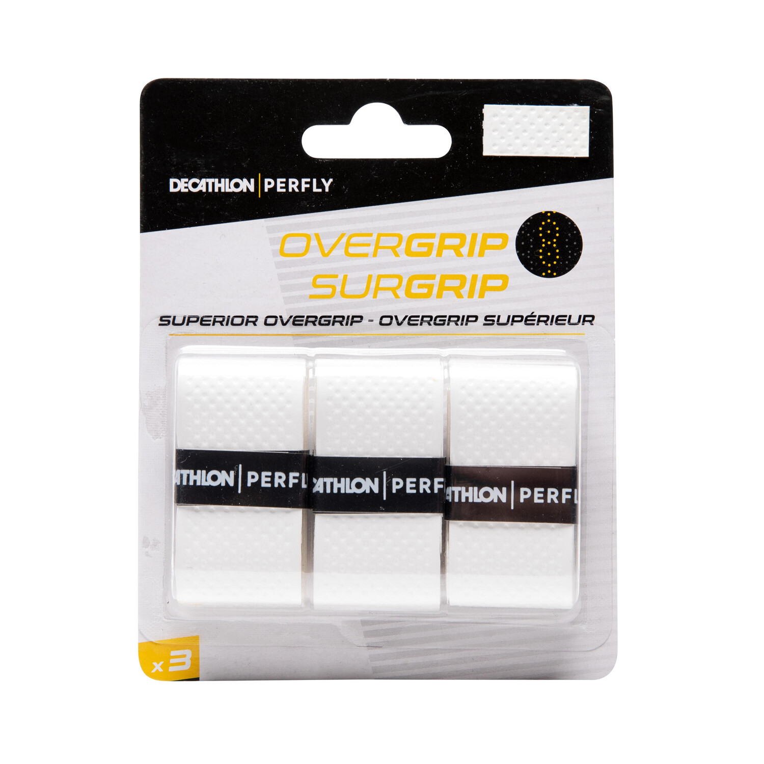 

Лента для бадминтона Superior Overgrip, 3 шт. в упаковке, черная PERFLY, черный