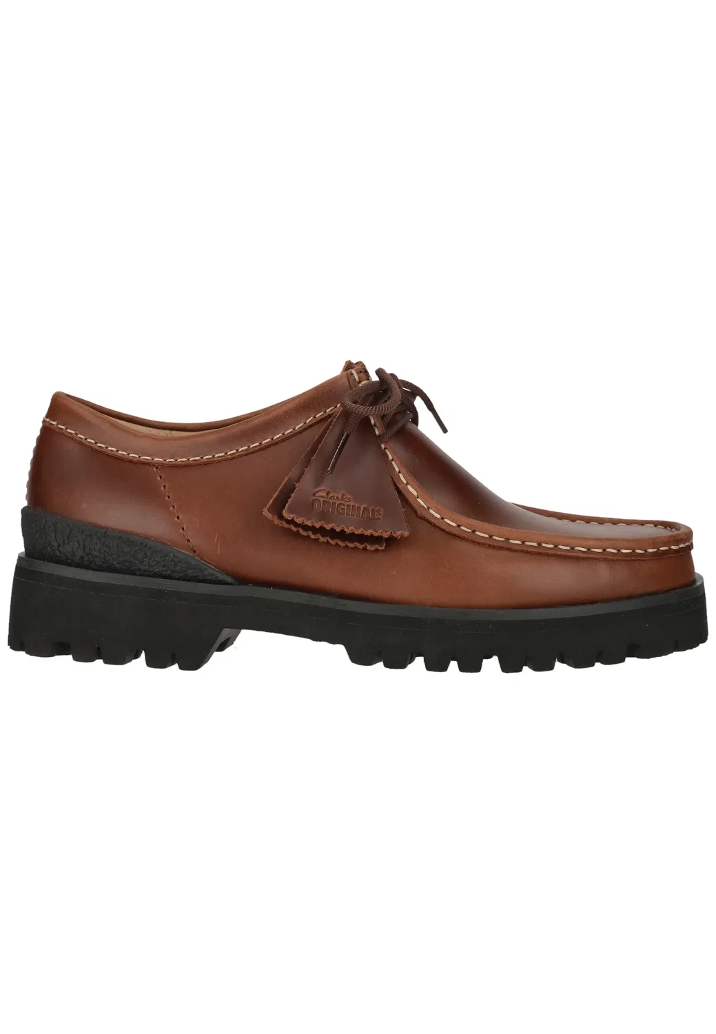 Снуршу Wallabee Yukoner из кожи, Clarks, коричневый — фото 4
