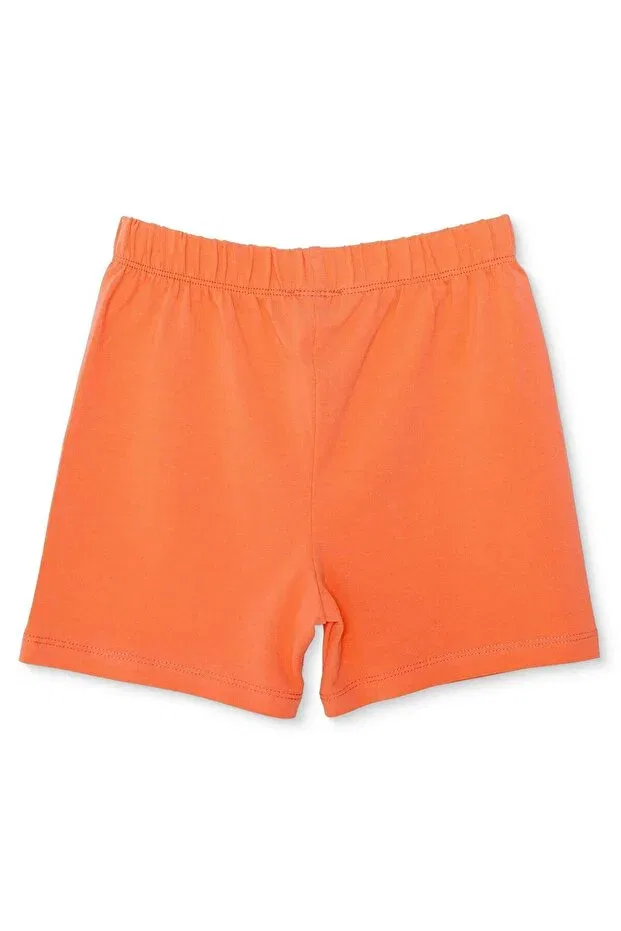 Детские шорты для девочек хлопковые Hellobaby baby girl shorts single layer cotton ribbed leggings Ebebek Hello Baby, Salmon — фото 2