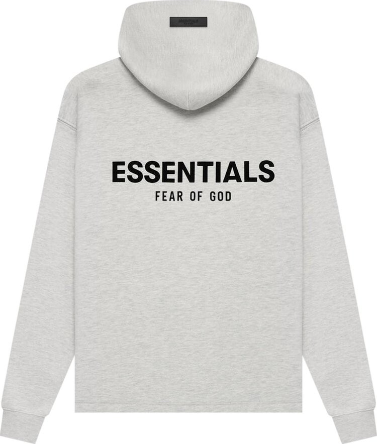 Худи Fear of God Essentials Relaxed Hoodie 'Light Oatmeal', серый — фото 3