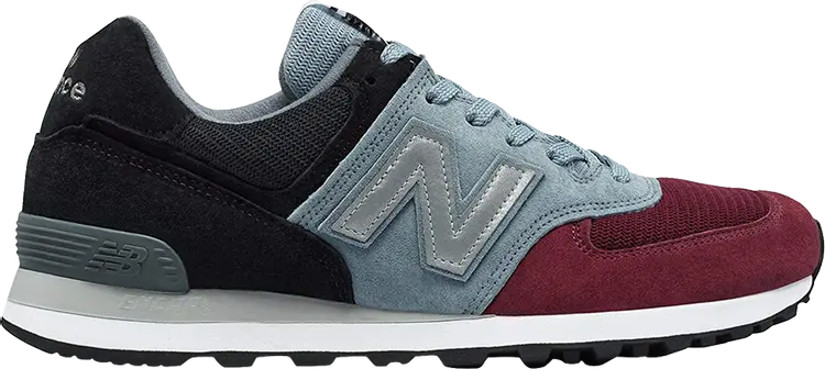 

Кроссовки New Balance 574 'Burgundy Black Grey', серый