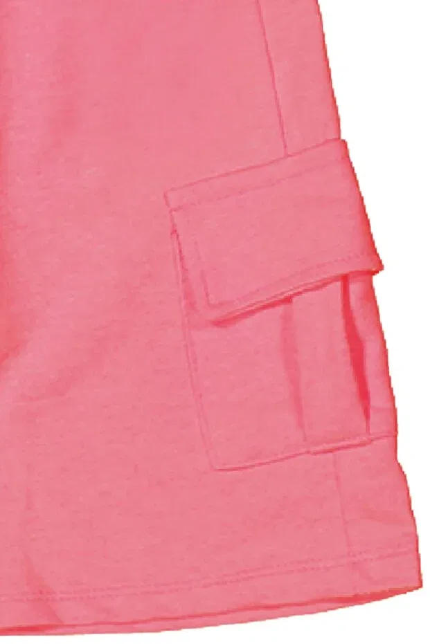 Детские шорты для девочек хлопковые с принтом Basics Divonette, Pink — фото 3