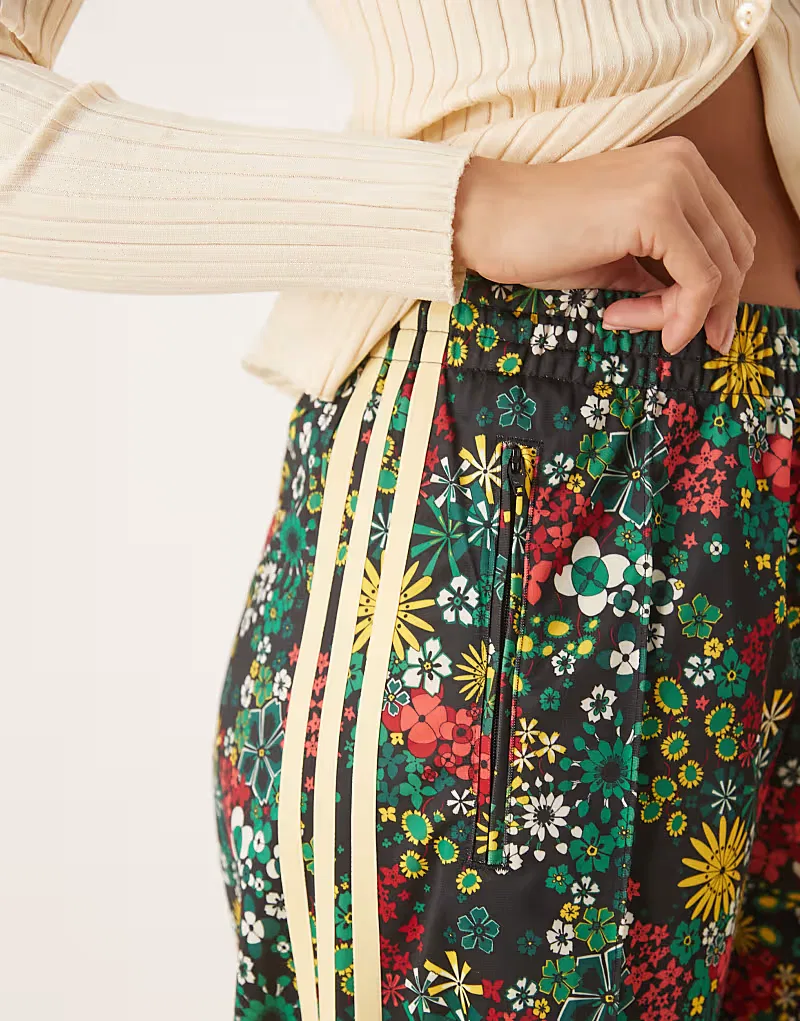 Спортивные брюки Adidas Originals x Liberty London Firebird с цветочным принтом — фото 3