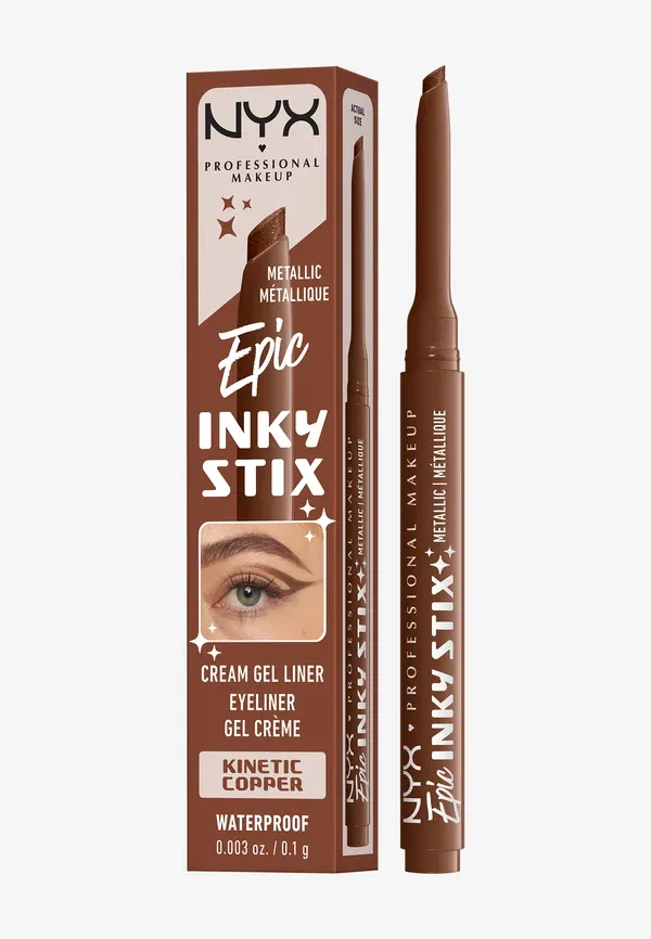 Подводка для глаз водостойкая Epic Inky Stix, Nyx Professional Makeup, Kinetic Copper, 0.1 г, цвет kinetic copper