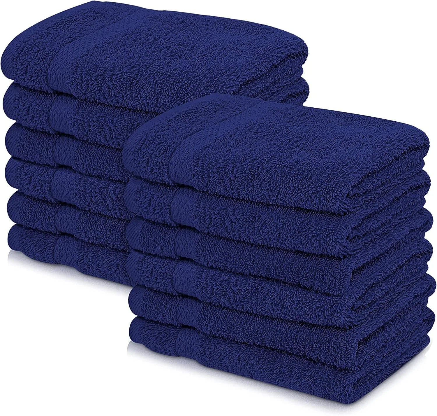 Набор лицевых полотенец, Egyptian Cotton, 12 шт, 30x30 см, 600 GSM, Синий Wholesale Trade Dealz