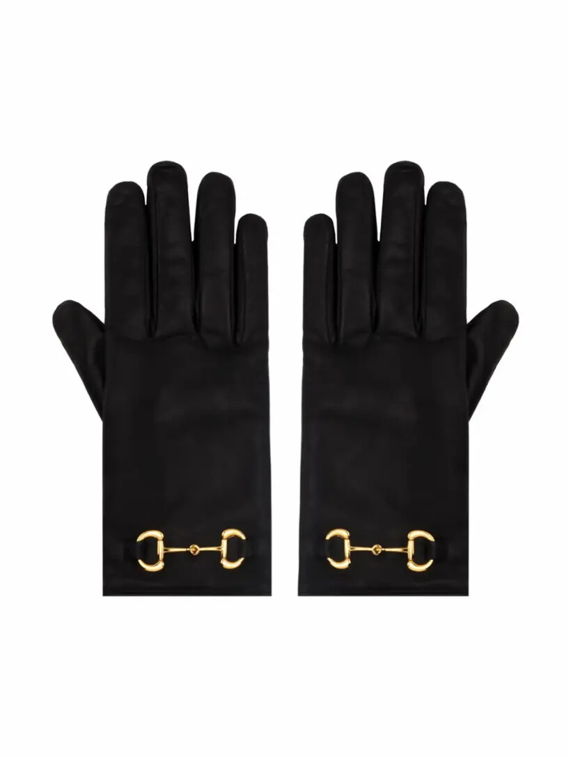 

Кожаные перчатки Horsebit Gucci