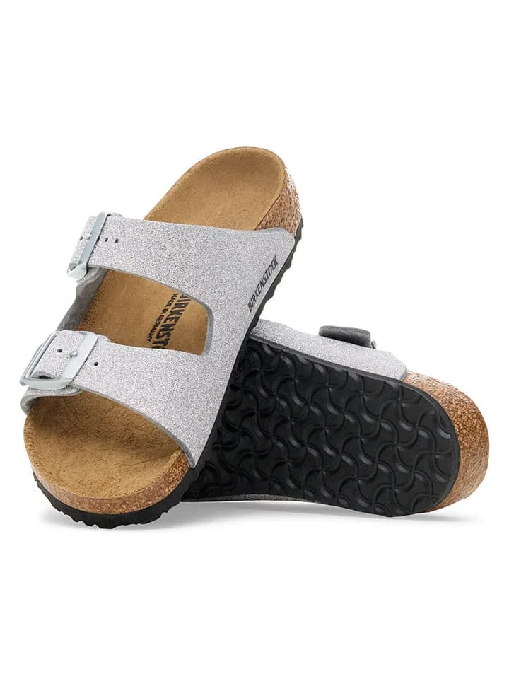 Мюли Arizona Birkenstock, серебряный — фото 2
