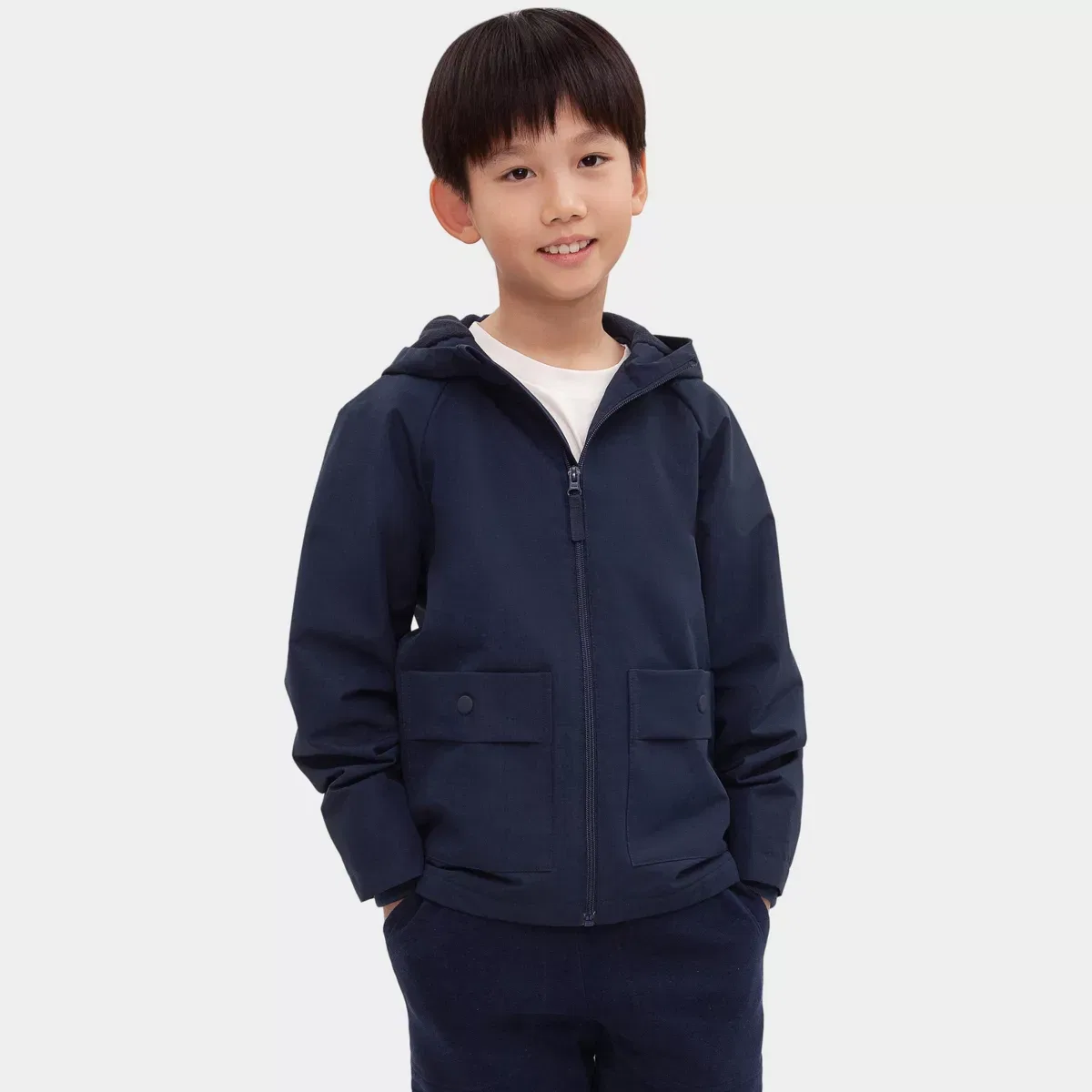 Детская куртка для мальчиков ветрозащитная Rokka&Rolla Ripstop Windbreaker Deluxe Jacket, Navy
