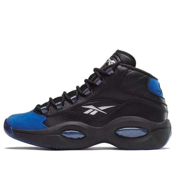 

Кроссовки question mid 'black vector blue' Reebok, черный