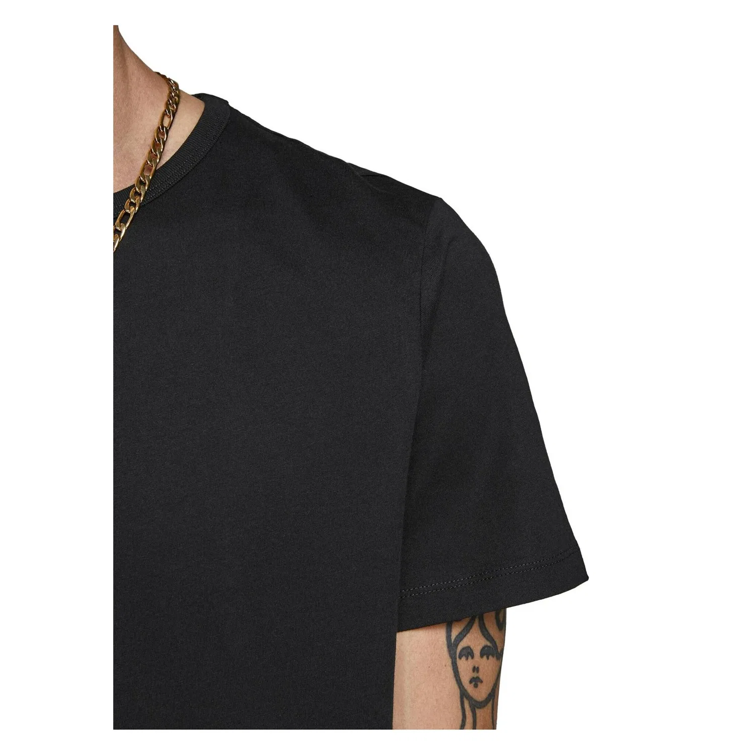 Детские хлопковые футболки с круглым вырезом Jack & Jones, Black — фото 3