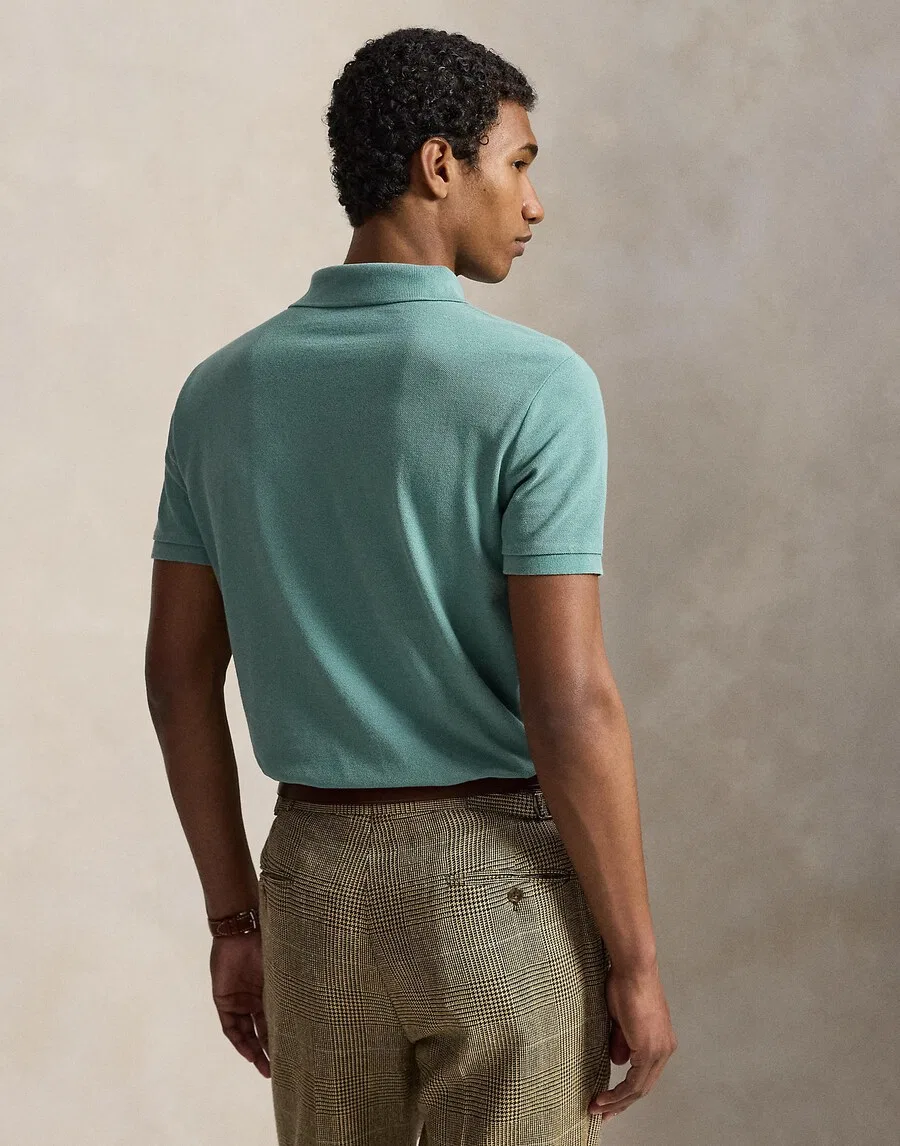Футболка Polo Ralph Lauren зеленого цвета — фото 4