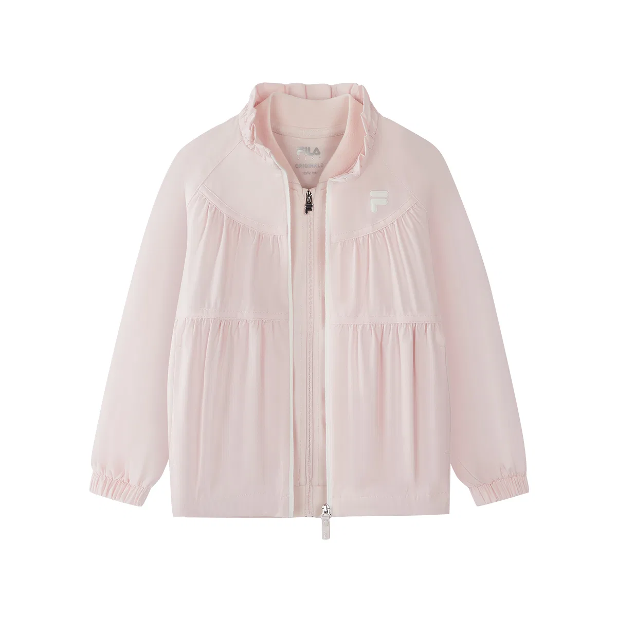 Детское топ с воротником-оборкой Forest Cherry Blossom Pink FILA KIDS
