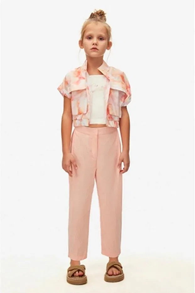 Детский кардиган с коротким рукавом Georgia Vest Nk Kids, Coral