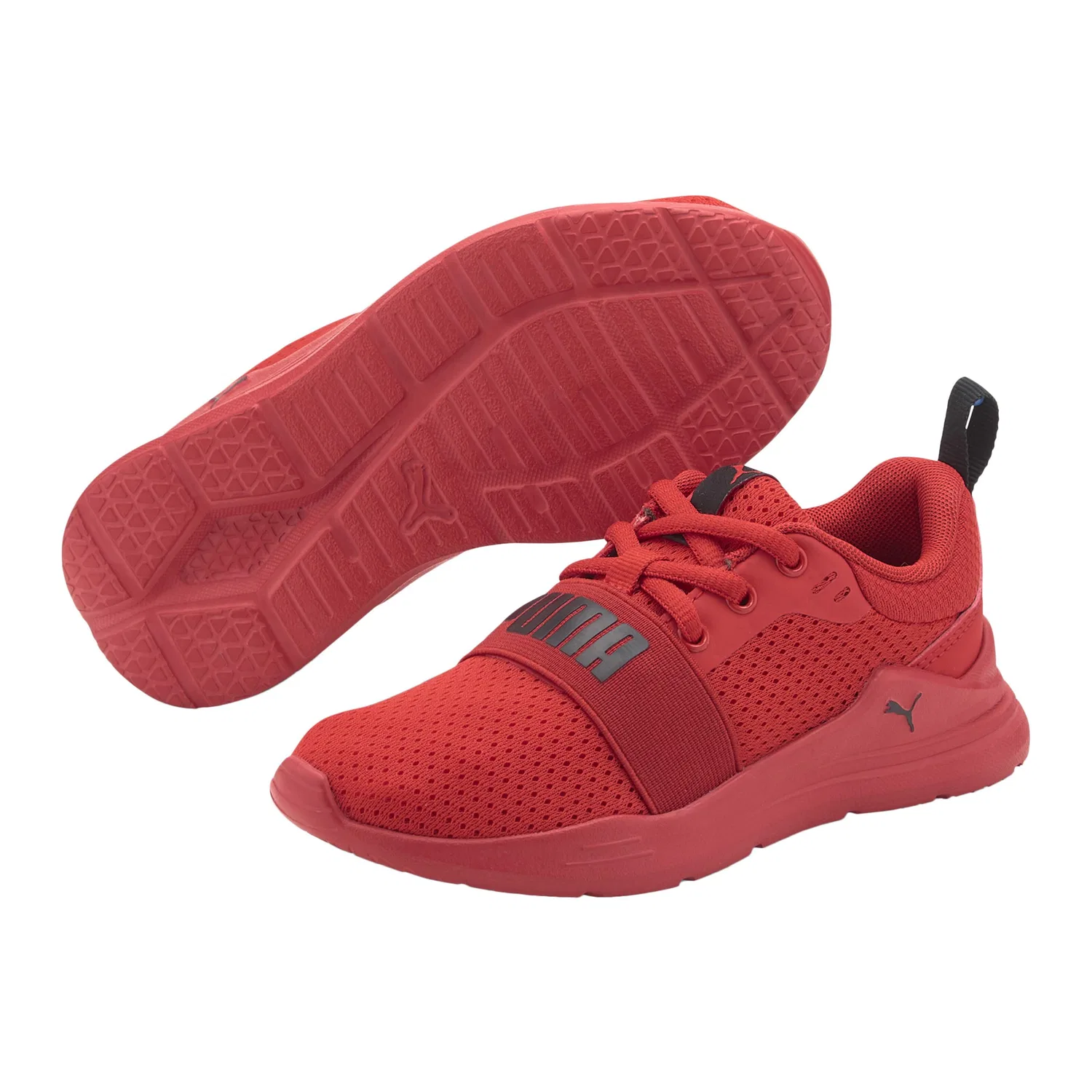 Детские кроссовки с сетчатым верхом Puma Wired Run PS, Rot / Scharlachrot / Schwarz — фото 4