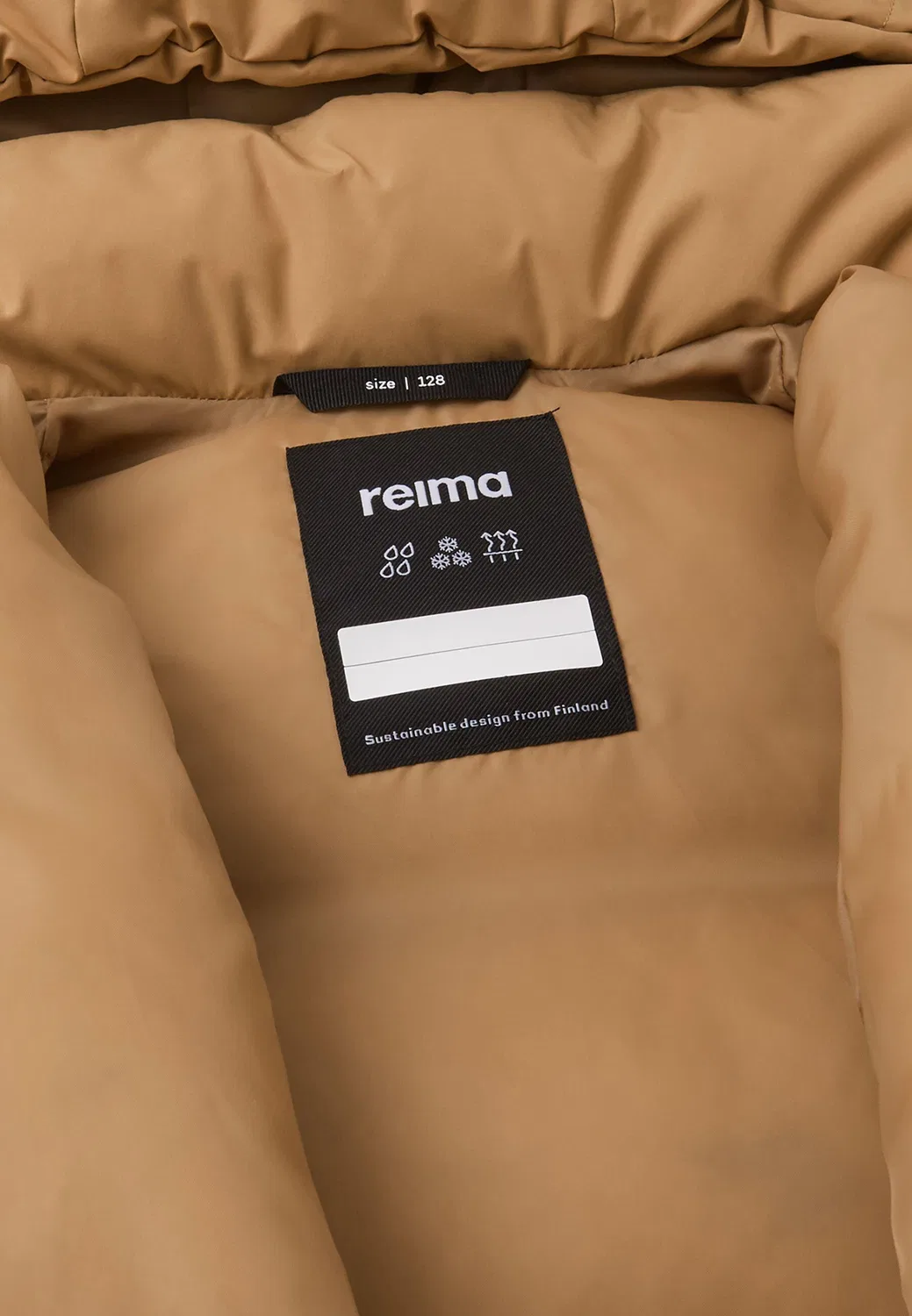 Детская пуховая куртка Paimio Reima, Braun — фото 4