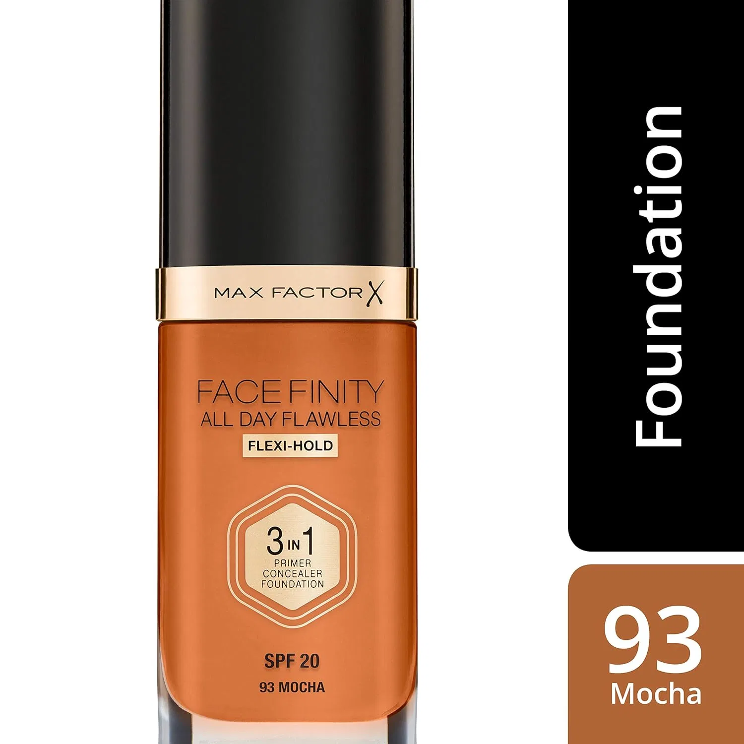 Тональный крем All Day Facefinity, Max Factor, 30 мл, N.93 Mocha — фото 4