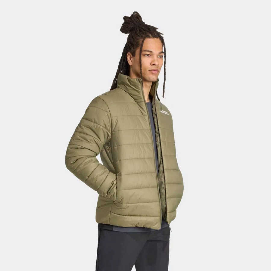 Мужская куртка для outdoor с капюшоном adidas Terrex Multi Essentials, Зеленый — фото 3