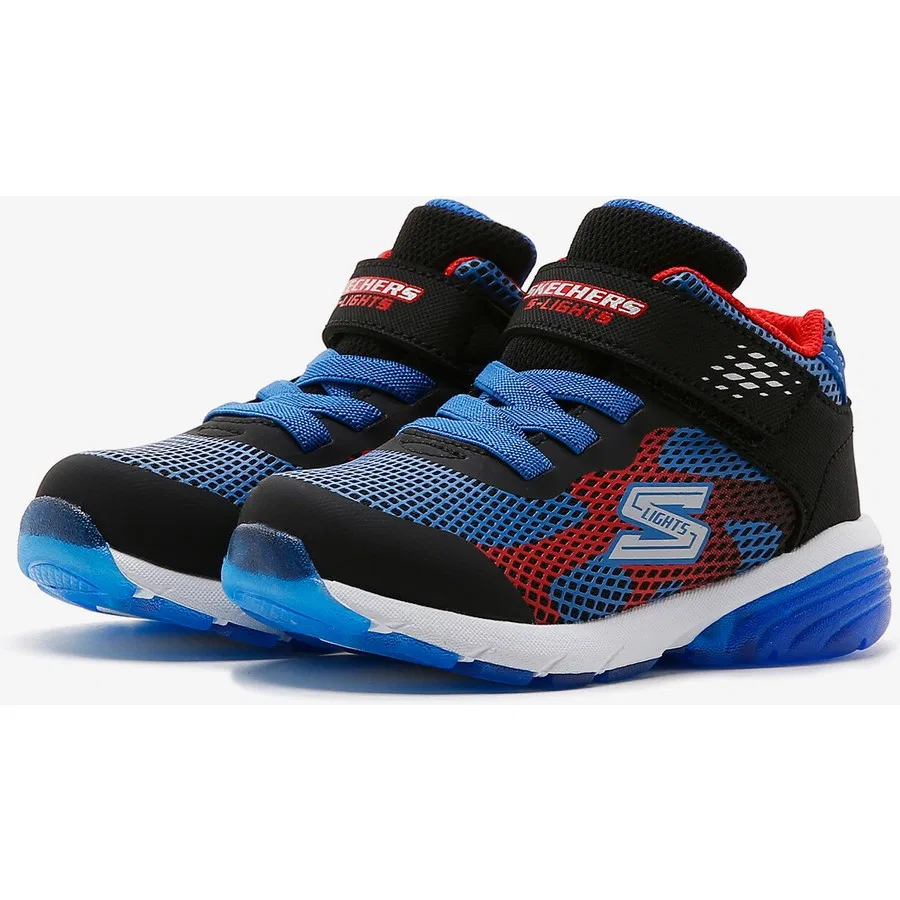 Ботинки спортивные с подсветкой Rapid Charge - Movrux Skechers, Черный — фото 3