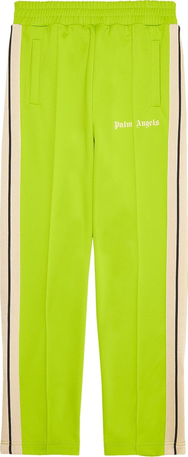 

Брюки Palm Angels Classic Track Pants 'Lime Green/Off White', зеленый