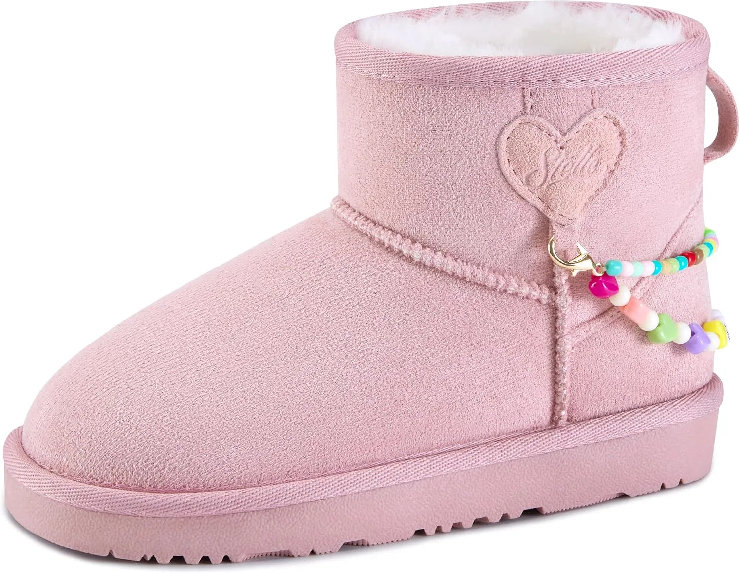 Детские зимние сапоги для девочек с мехом Stelle, Pink