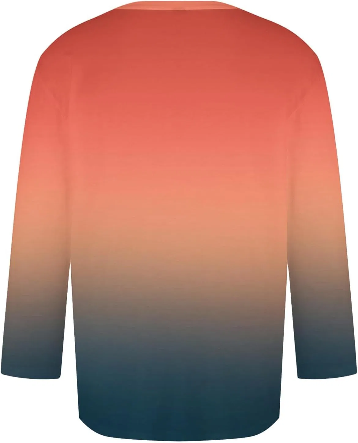 Мужская футболка с длинным рукавом градиентная Active Shirts, Orange — фото 3