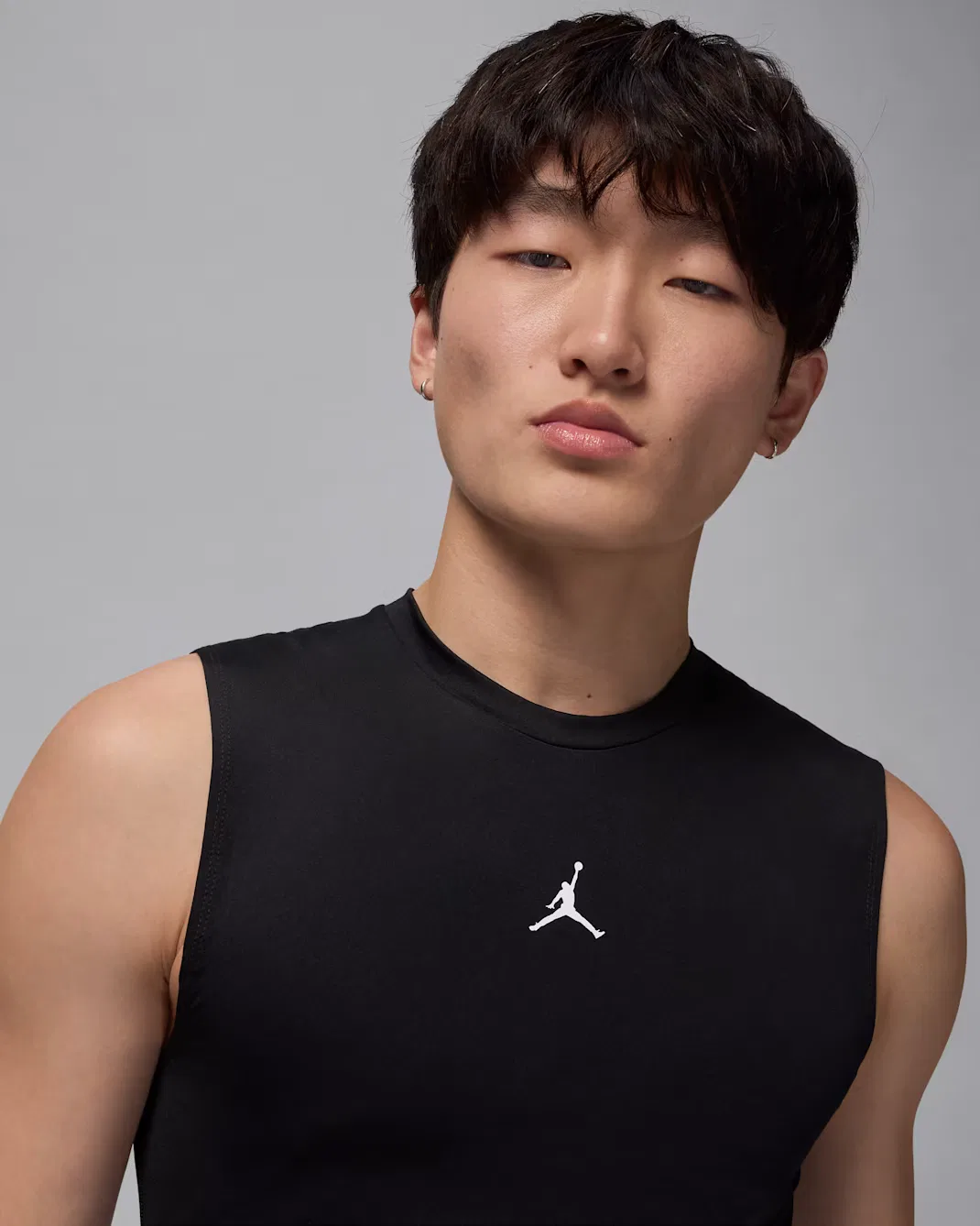 Мужская майка-безрукавка Dri-FIT Jordan Sport, Black/White — фото 3